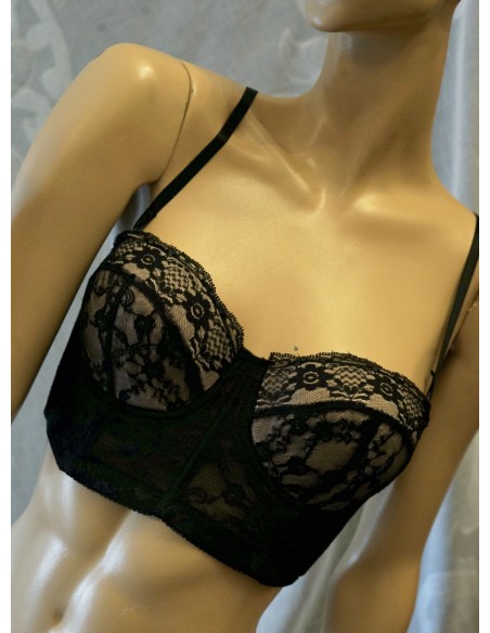 TOP CON REGGISENO NERO  tg.36A