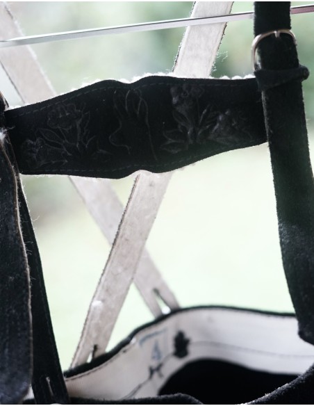 PANTALONCINI 4 anni BAMBINO IN PELLE STILE TIROLESE BAVARESE