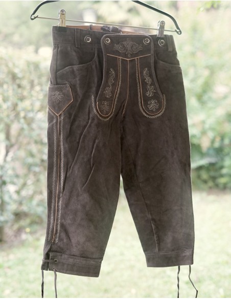 PANTALONI 140  8/9 anni BAMBINO PELLE TIROLESE Lederhosen