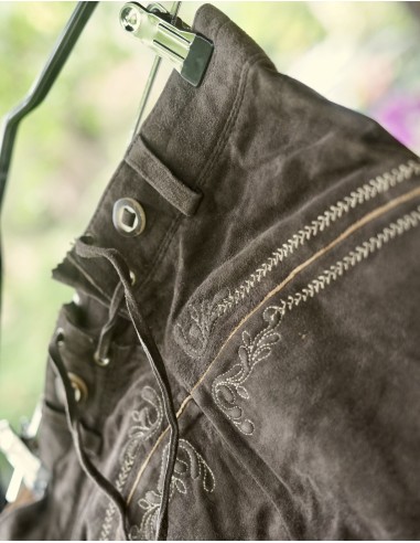 PANTALONI 140  8/9 anni BAMBINO PELLE TIROLESE Lederhosen