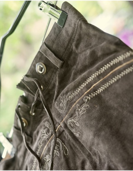 PANTALONI 140  8/9 anni BAMBINO PELLE TIROLESE Lederhosen