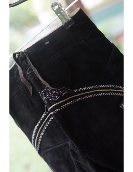 PANTALONI 3 anni BAMBINO IN PELLE STILE TIROLESE BAVARESE