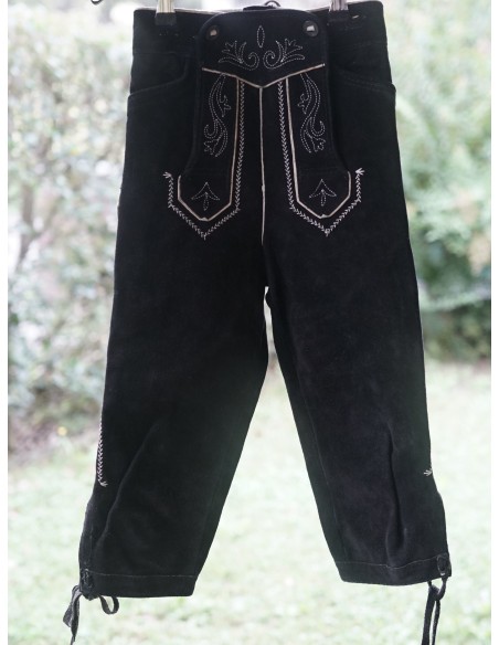 PANTALONI 3 anni BAMBINO IN PELLE STILE TIROLESE BAVARESE