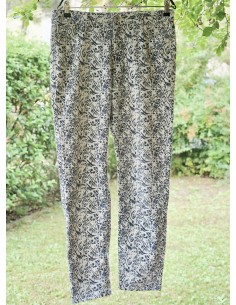 PANTALONI COTONE   tg 44/46it. BIANCO / BLU