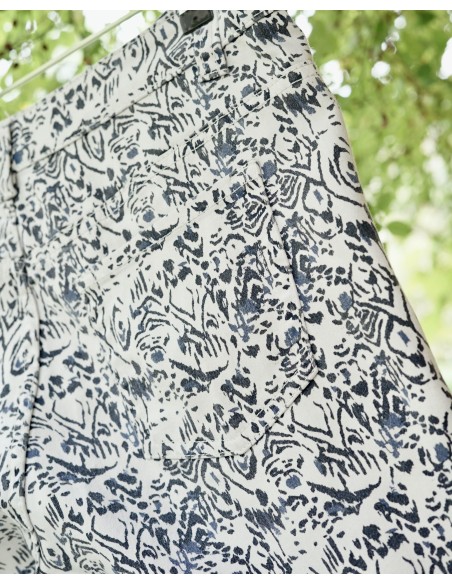 PANTALONI COTONE   tg 44/46it. BIANCO / BLU