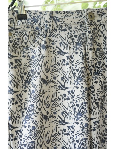 PANTALONI COTONE   tg 44/46it. BIANCO / BLU