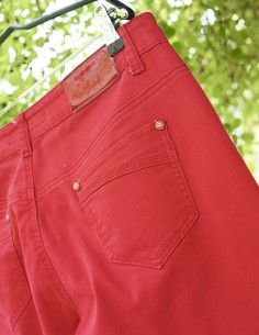 PANTALONI COTONE   tg 46it. ROSSO 2