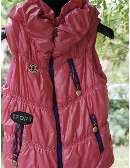 GILET MONCLER  tg. S ROSA
