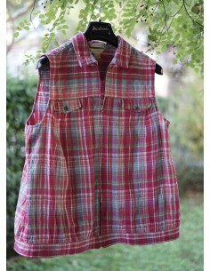Camicia Smanicata Quadretti tg.2XL