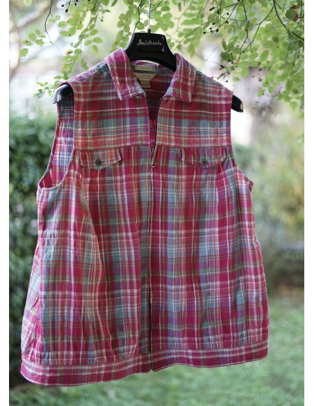 Camicia Smanicata Quadretti tg.2XL