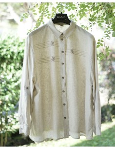 CAMICIA TIROLESE CON RICAMO  tg 58 it.