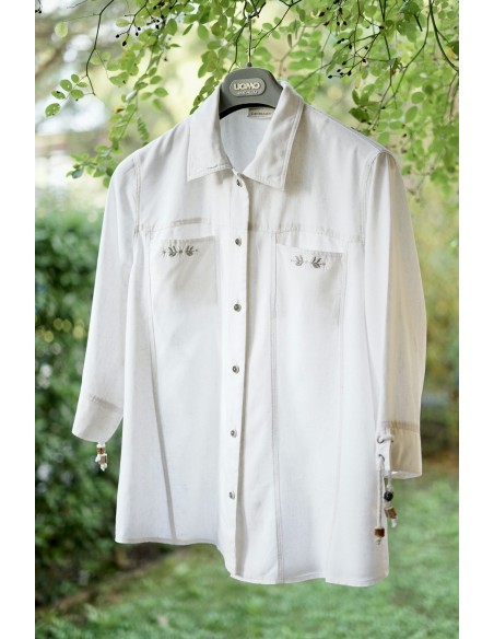 CAMICIA TIROLESE CON RICAMO  tg 48 it. Landhaus