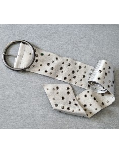 CINTURA IN PELLE tg.70/85 cm