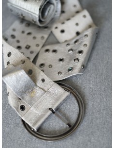 CINTURA IN PELLE tg.70/85 cm 2