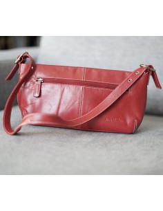 BORSETTA IN PELLE ROSSA Jane Schilton