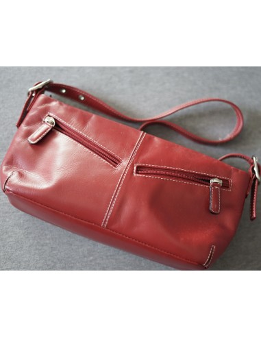 BORSETTA IN PELLE ROSSA Jane Schilton