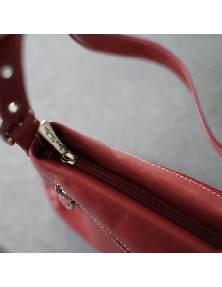 BORSETTA IN PELLE ROSSA Jane Schilton