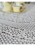 TOVAGLIA OVALE IN PIZZO  230x135cm