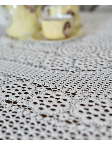 TOVAGLIA OVALE IN PIZZO  230x135cm