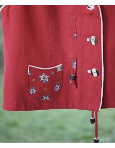 GILET DONNA STILE TIROLESE Tg.48/50 Meico 2