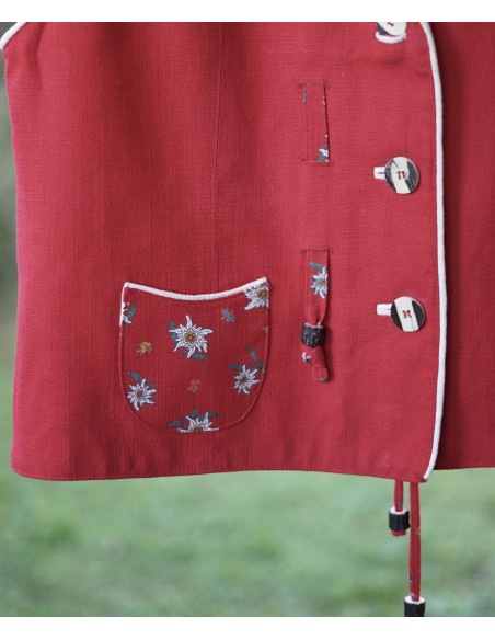 GILET DONNA STILE TIROLESE Tg.48/50 Meico