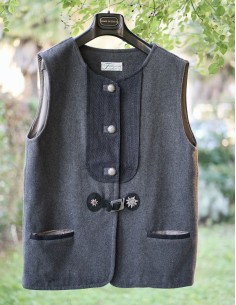 GILET DONNA IN STILE TIROLESE Tg.XL Tiffany Trachten