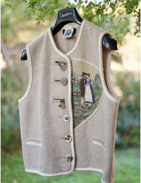 GILET  tg.48  DONNA TIROLESE LANA  Kirrer Nuovo