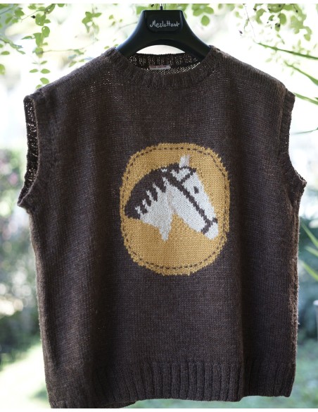 GOLFINO MAGLIA MAGLIONE tg 44  "Cavallo"