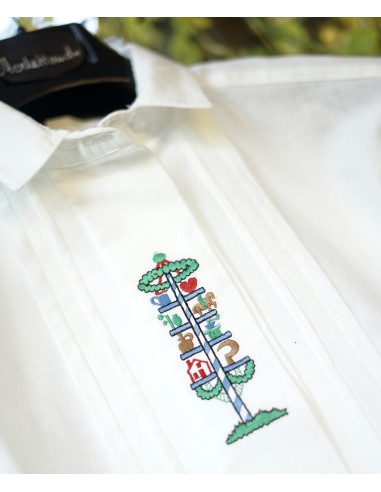 CAMICIA DONNA tg. 42/44  TIROLESE  CON RICAMO