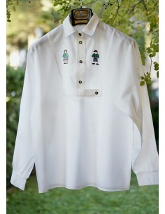 CAMICIA IN STILE TIROLESE  tg 44