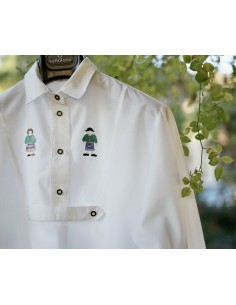CAMICIA IN STILE TIROLESE  tg 44 2