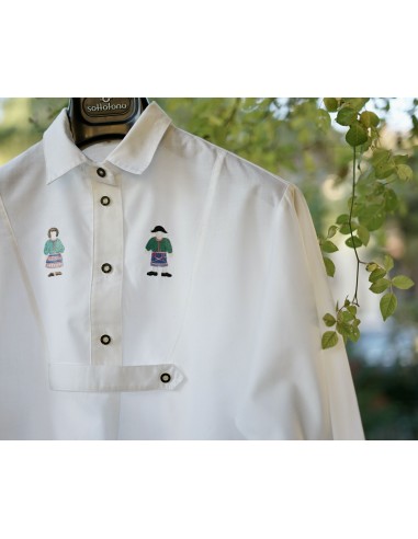 CAMICIA IN STILE TIROLESE  tg 44