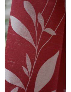 COPPIA TENDE  CON MANTOVANA E FERMATENDE rosso-bordeaux... 2