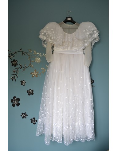 DELIZIOSO ABITO DA SPOSA VINTAGE '70/'80  tg. 40