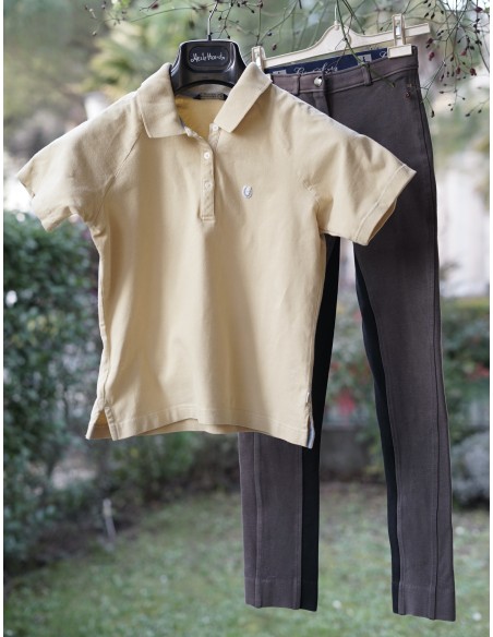 MAGLIETTA POLO + PANTALONI EQUITAZIONE tg 11/12 anni
