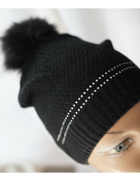 CAPPELLO LANA NERO Brugi