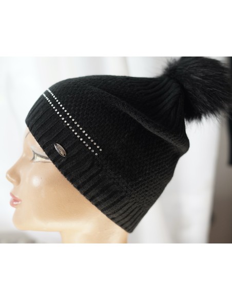 CAPPELLO LANA NERO Brugi