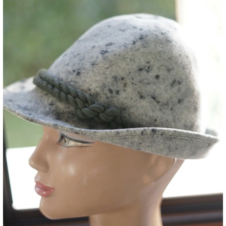 CAPPELLO VINTAGE STILE TIROLESE tg 55 circa