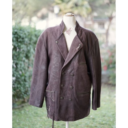 GIACCA GIACCONE TIROLESE tg 52  PELLE