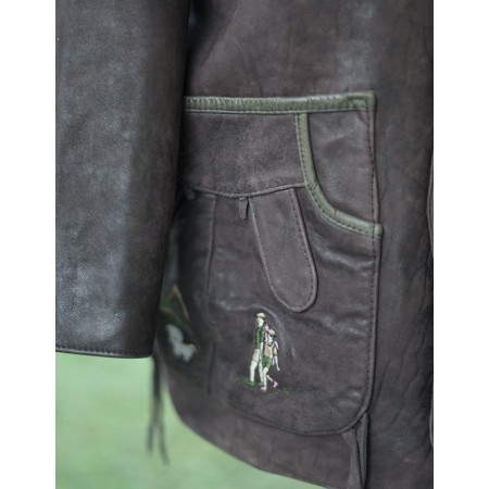 GIACCA GIACCONE TIROLESE tg 52  PELLE