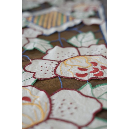 ANTICO CENTRO RICAMATO A MANO 110x35 cm 2