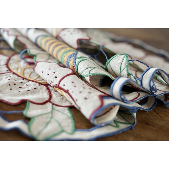 ANTICO CENTRO RICAMATO A MANO 110x35 cm