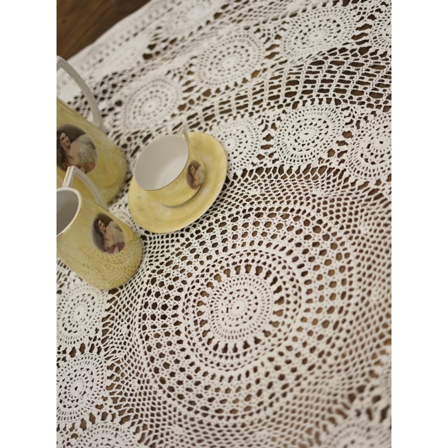 TOVAGLIA / COPRITAVOLO REALIZZATO MANO AD...