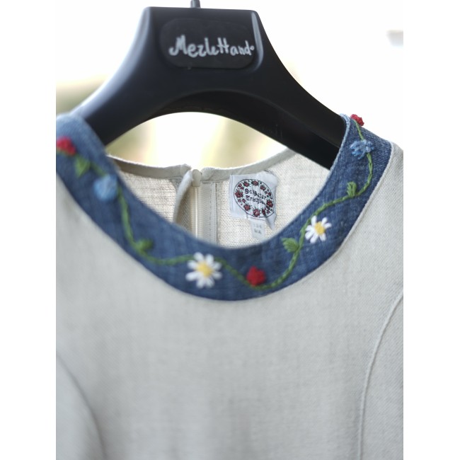 ABITO BAMBINA  IN STILE TIROLESE  tg. 134- 9 anni