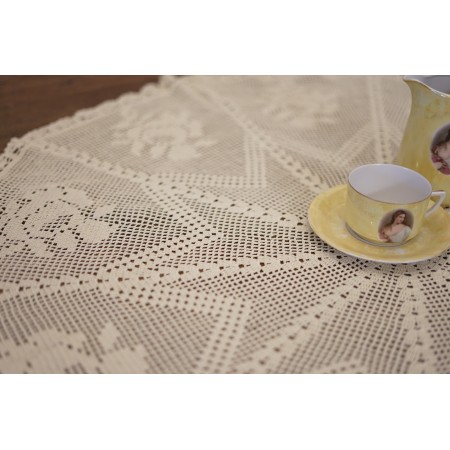 TOVAGLIETTA  REALIZZATA A MANO AD UNCINETTO diam.104