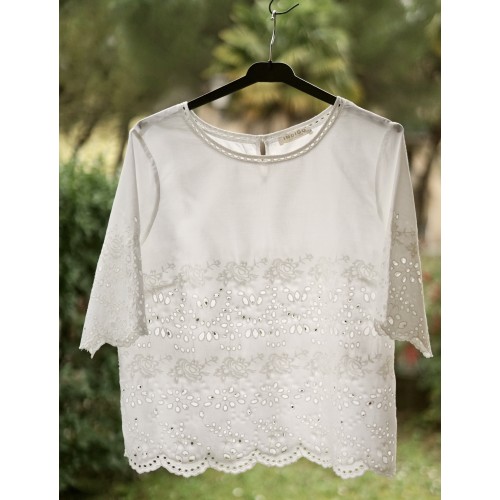 CAMICETTA BIANCA  tg  16uk / 16 it. INDIGO