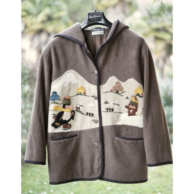 GIACCONE LANA & CASCHMERE  STILE TIROLESE TG M...