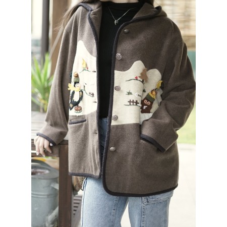 GIACCONE LANA & CASCHMERE  STILE TIROLESE TG M Eden