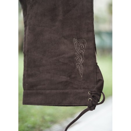 PANTALON tg. XXL 62/64 SIMILPELLE LEDERHOSEN TIROLESE
