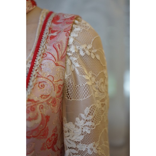 ELEGANTE LUNGO ABITO DIRNDL TIROLESE  tg 40 it....